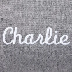 Frisco Personalized Knife Edge Bed, Dark Grey Linen, X-Large -Blue Buffalos Shop 311764 PT3. AC SS1800 V1630594000