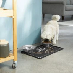 Frisco Silicone Fish Print Dog & Cat Food Mat, Black -Blue Buffalos Shop 311953 PT2. AC SS1800 V1642542742