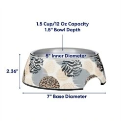 Frisco Animal Design Stainless Steel Dog & Cat Bowl -Blue Buffalos Shop 311960 PT1. AC SS1800 V1685732022