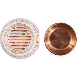 Frisco Copper Print Design Stainless Steel Dog & Cat Bowl -Blue Buffalos Shop 311975 PT4. AC SS1800 V1643391116