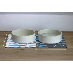 904 Custom Personalized Trendy Fish Print Dog & Cat Bowl Placemat -Blue Buffalos Shop 314073 PT2. AC SS1800 V1637027865