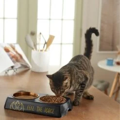 STAR WARS Melamine Stainless Steel Double Dog & Cat Bowl 13 STAR WARS Melamine Stainless Steel Double Dog & Cat Bowl -Blue Buffalos Shop 315271 PT3. AC SS1800 V1647282855