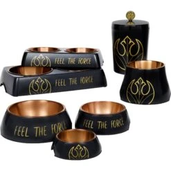 STAR WARS REBEL ICON Elevated Melamine Stainless Steel Dog & Cat Bowl, Black, 1.5 Cup -Blue Buffalos Shop 315274 PT8. AC SS1800 V1647288691