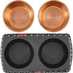 Disney Minnie Mouse Peek-A-Boo Melamine Stainless Steel Double Dog & Cat Bowl -Blue Buffalos Shop 315286 PT4. AC SS1800 V1646327641