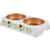Disney Mickey Mouse Lemon Melamine Stainless Steel Double Dog & Cat Bowl -Blue Buffalos Shop 315299 MAIN. AC SS1800 V1646327023