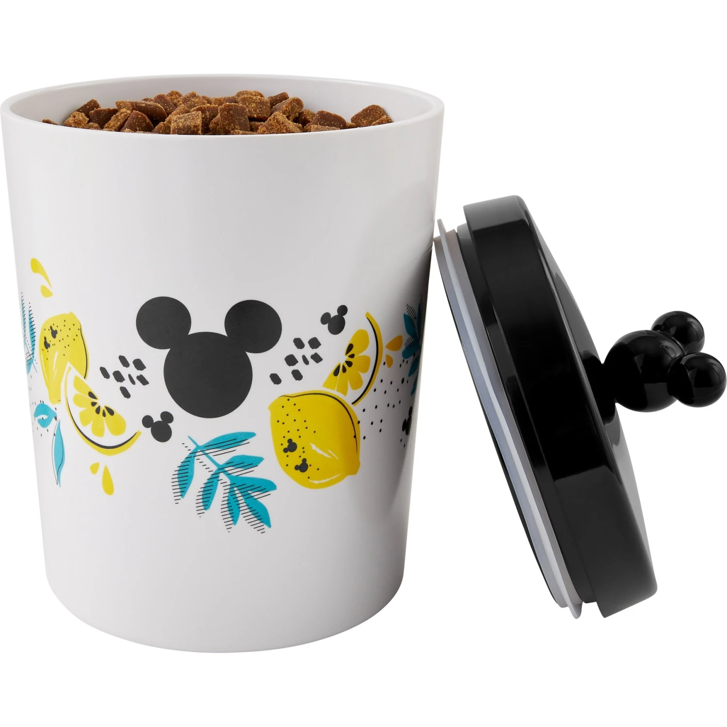 Disney Mickey Mouse Lemon Melamine Dog & Cat Treat Jar 7 Disney Mickey Mouse Lemon Melamine Dog & Cat Treat Jar - Image 5