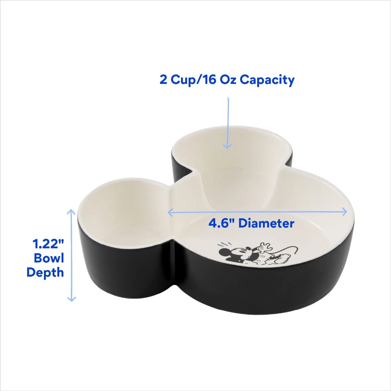 Disney Mickey Mouse Ceramic Dog & Cat Bowl 4 Disney Mickey Mouse Ceramic Dog & Cat Bowl - Image 2