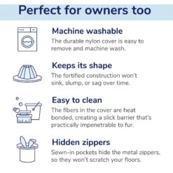 Casper Bolster Dog Bed -Blue Buffalos Shop 316201 PT5. AC SS1800 V1651784826