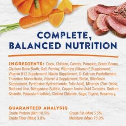 Natural Balance Platefulls Savory Duck & Pumpkin Recipe Wet Dog Food 14 Natural Balance Platefulls Savory Duck & Pumpkin Recipe Wet Dog Food -Blue Buffalos Shop 316435 PT5. AC SS1800 V1627599374