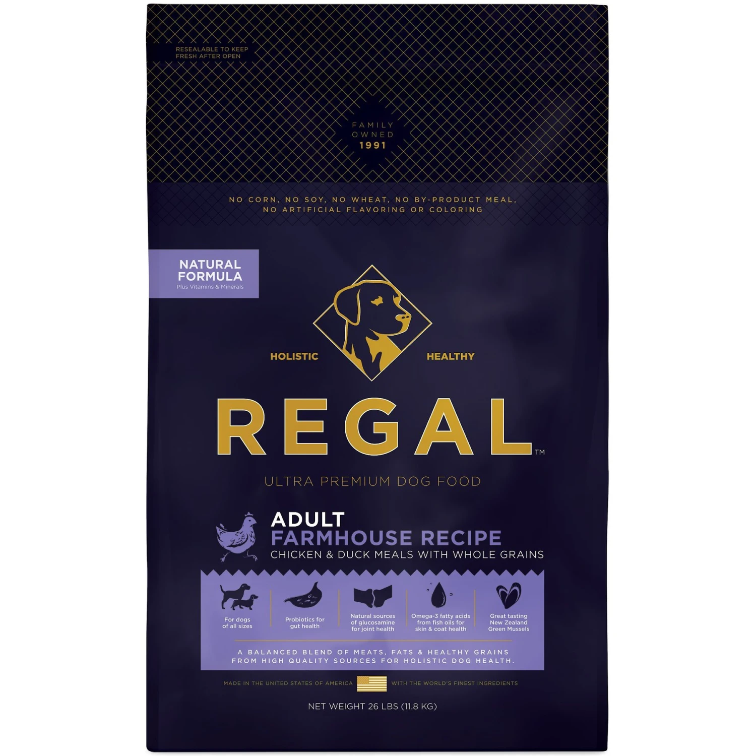 Regal Pet Foods Farmhouse Recipe Chicken & Duck Meals Whole Grains Adult Dry Dog Food 3 Regal Pet Foods Farmhouse Recipe Chicken & Duck Meals Whole Grains Adult Dry Dog Food