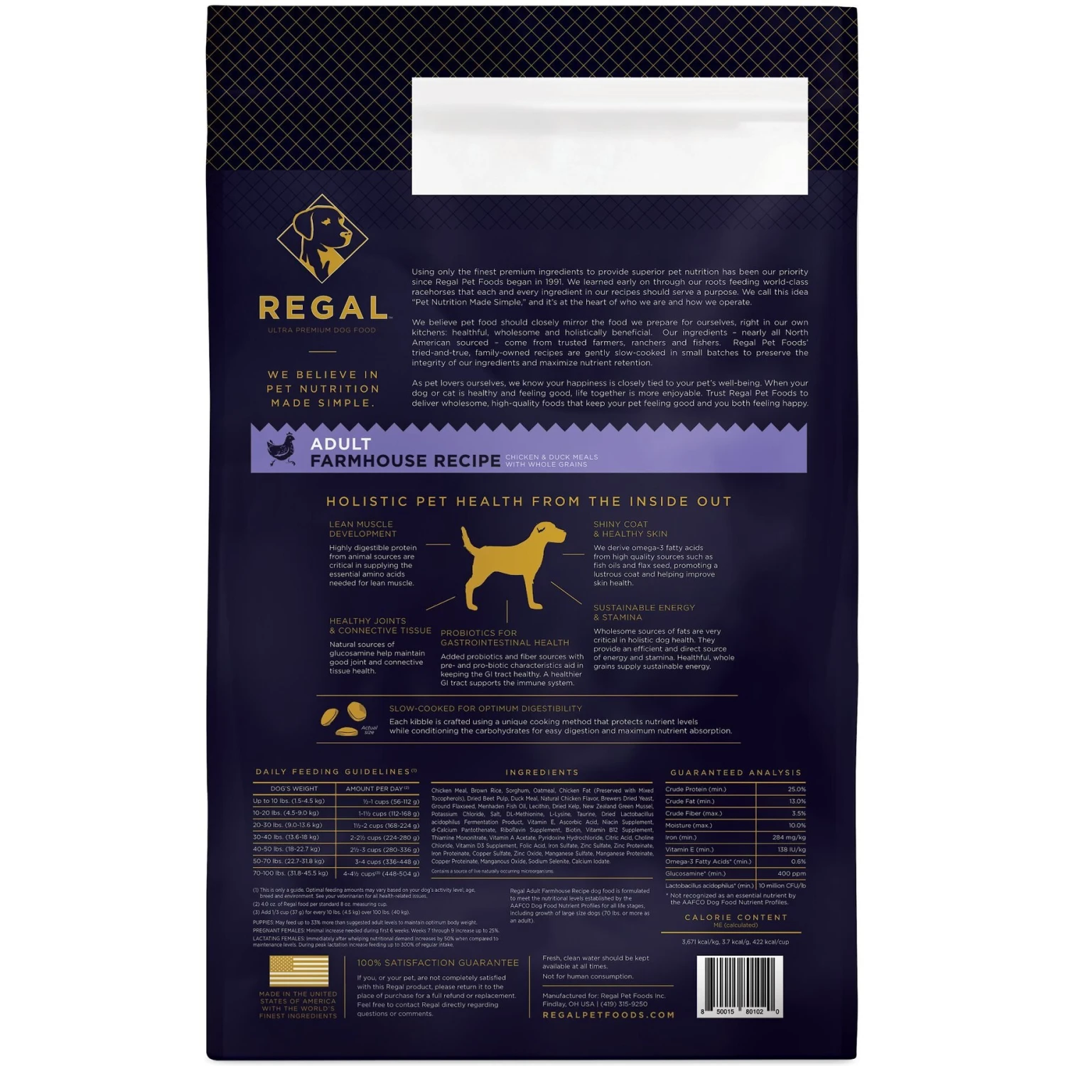 Regal Pet Foods Farmhouse Recipe Chicken & Duck Meals Whole Grains Adult Dry Dog Food 4 Regal Pet Foods Farmhouse Recipe Chicken & Duck Meals Whole Grains Adult Dry Dog Food - Image 2