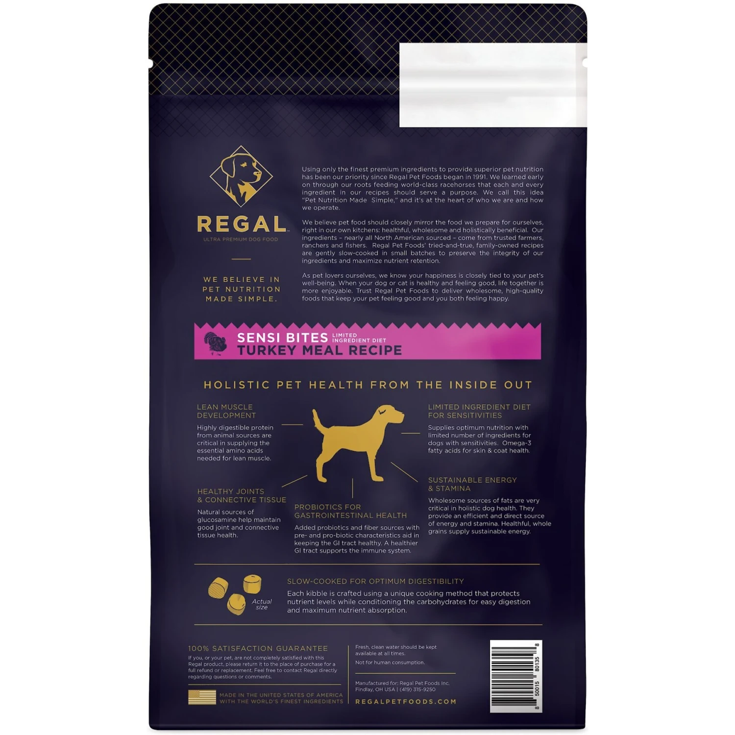 Regal Pet Foods Sensi Bites Turkey Meal Recipe Dry Dog Food 4 Regal Pet Foods Sensi Bites Turkey Meal Recipe Dry Dog Food - Image 2