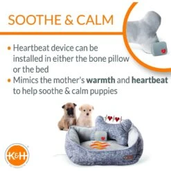 K&H Pet Products Mother’s Heartbeat Heated Bolster Puppy Bed 14 K&H Pet Products Mother’s Heartbeat Heated Bolster Puppy Bed -Blue Buffalos Shop 316709 PT3. AC SS1800 V1637625102