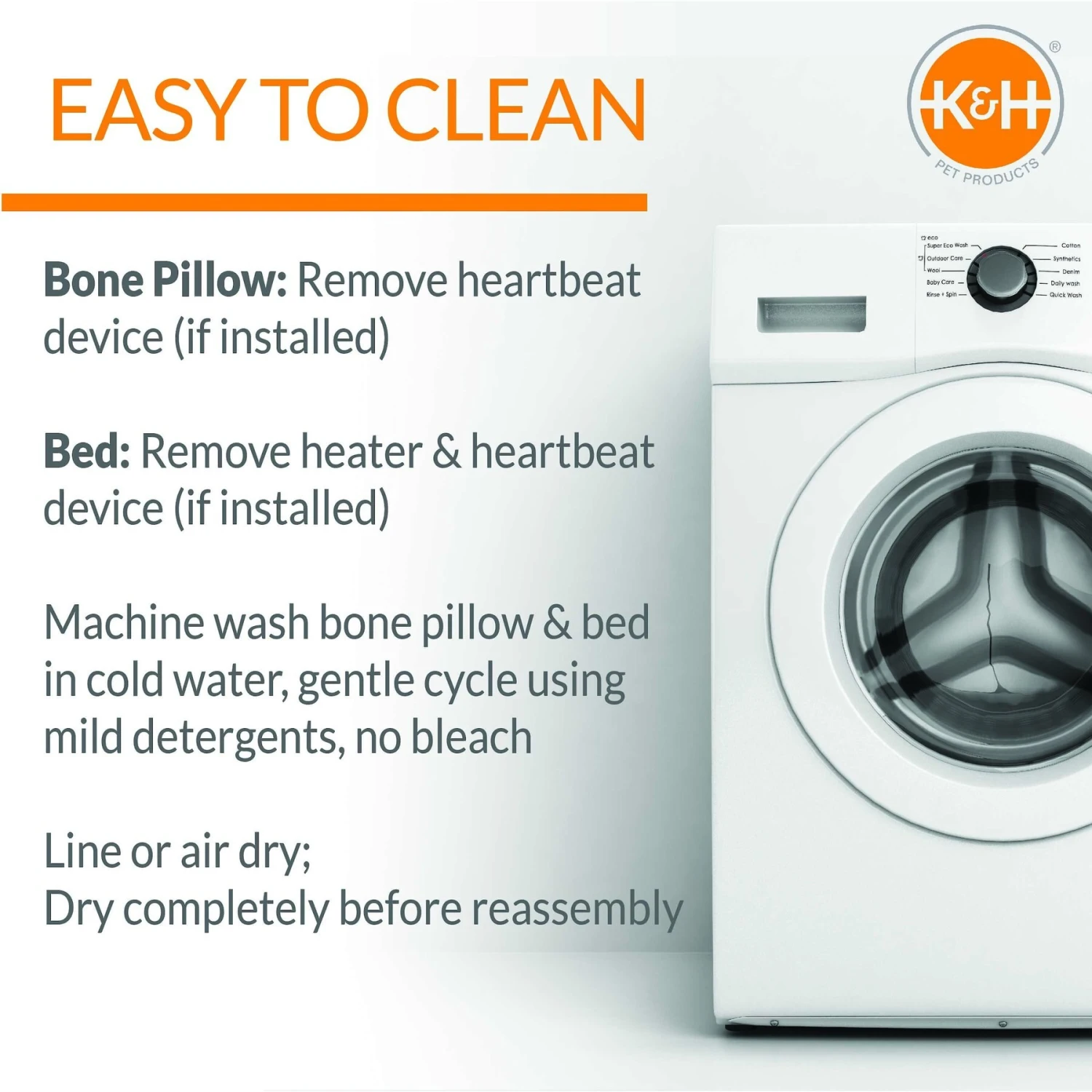 K&H Pet Products Mother’s Heartbeat Heated Bolster Puppy Bed 10 K&H Pet Products Mother’s Heartbeat Heated Bolster Puppy Bed - Image 8