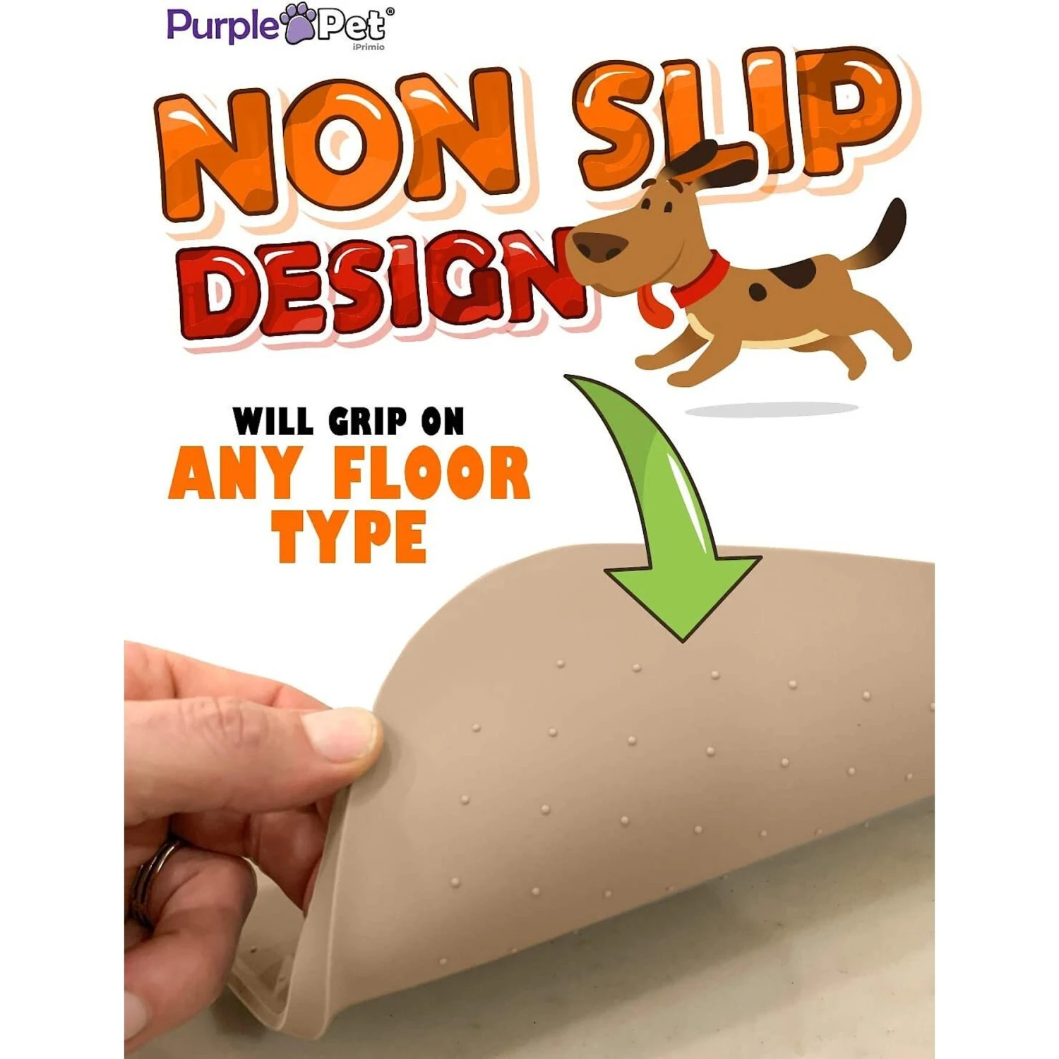 IPrimio Paw Print Dog & Cat Feeding Mat, X-Large 6 IPrimio Paw Print Dog & Cat Feeding Mat, X-Large - Image 4