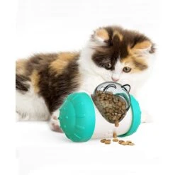 Hanamya Interactive Balanced Rotating Dispensing Dog & Cat Toy -Blue Buffalos Shop 318119 PT8. AC SS1800 V1636673499