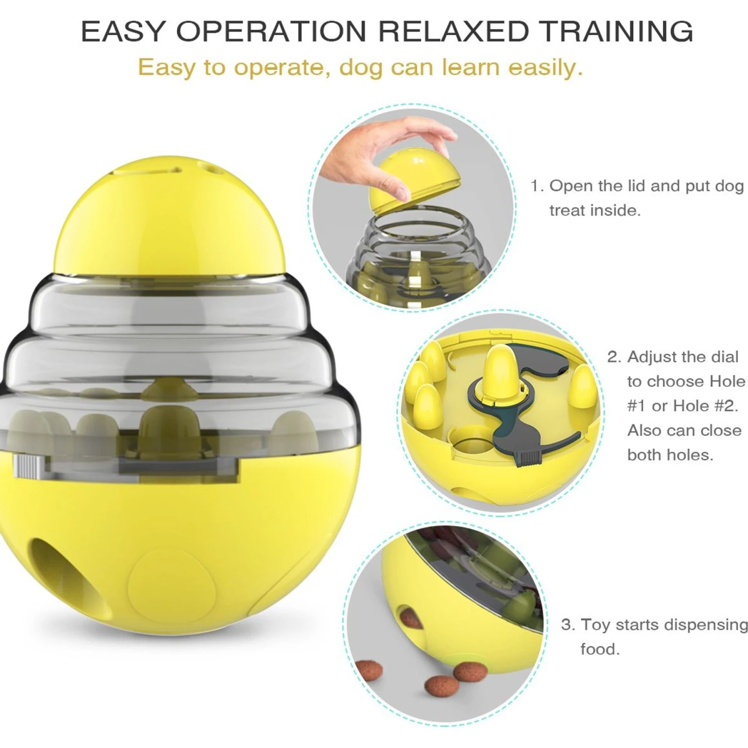 Hanamya Interactive Food/Treats Dispensing Dog Toy 7 Hanamya Interactive Food/Treats Dispensing Dog Toy - Image 5