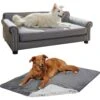 Frisco Sofa Pet Bed With Removable Cover & Frisco Eyelash Cat & Dog Blanket -Blue Buffalos Shop 319504 MAIN. AC SS1800 V1630624595