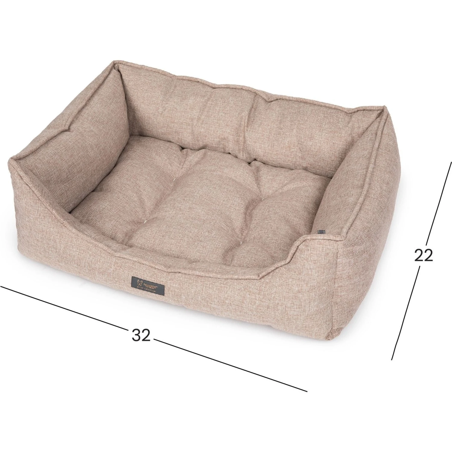 Nandog Poplin Fabric Dog Bed 9 Nandog Poplin Fabric Dog Bed - Image 7