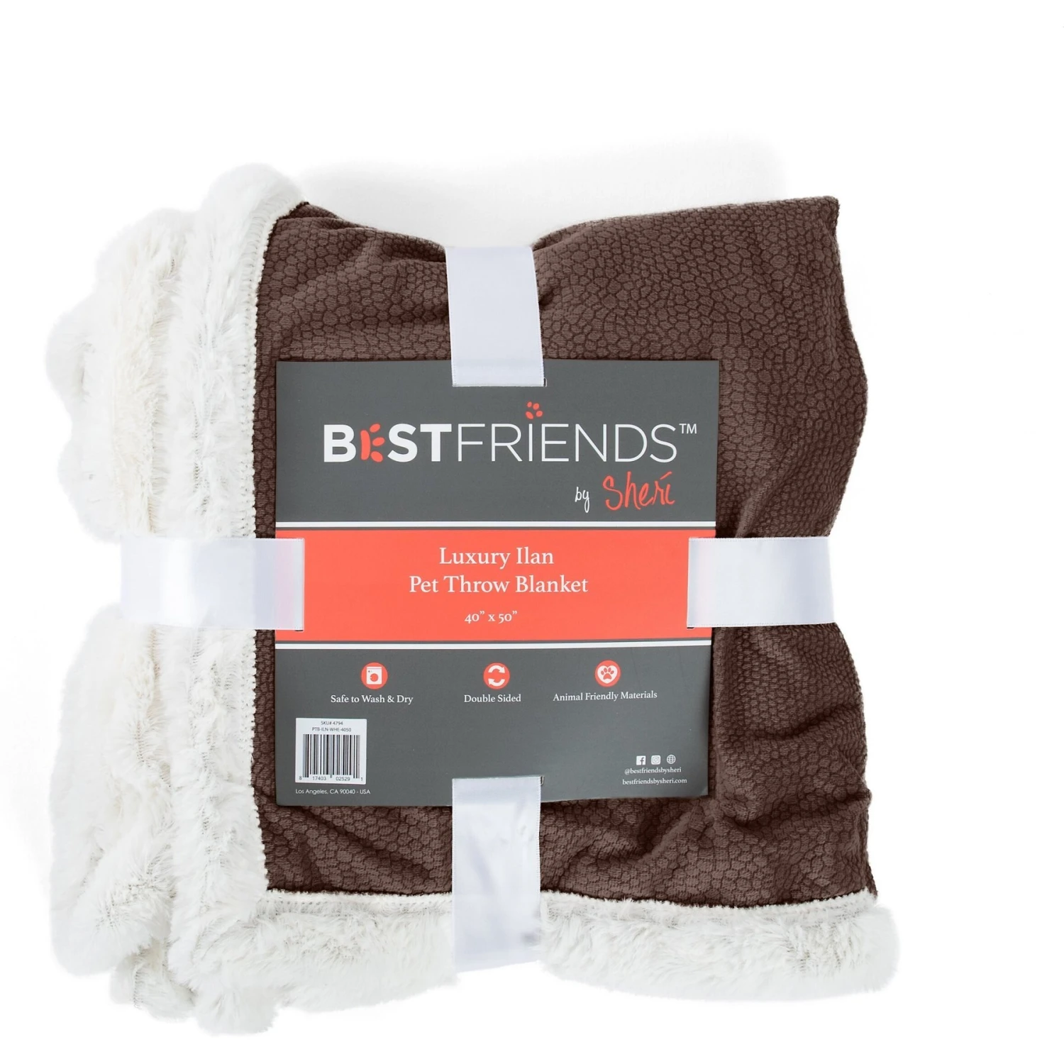 Best Friends By Sheri Ilan Microfiber Vegan Fur Cat & Dog Blanket 9 Best Friends By Sheri Ilan Microfiber Vegan Fur Cat & Dog Blanket - Image 7