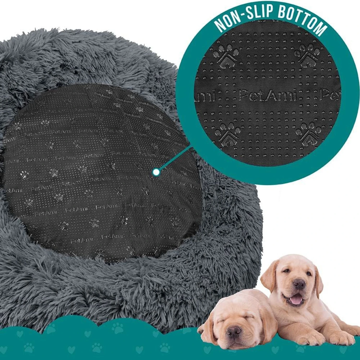 PetAmi Donut Cat & Dog Bed 7 PetAmi Donut Cat & Dog Bed - Image 5