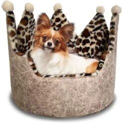 Precious Tails Leopard Crown Bolster Cat & Dog Bed 16 Precious Tails Leopard Crown Bolster Cat & Dog Bed -Blue Buffalos Shop 327010 PT5. AC SS1800 V1631896578
