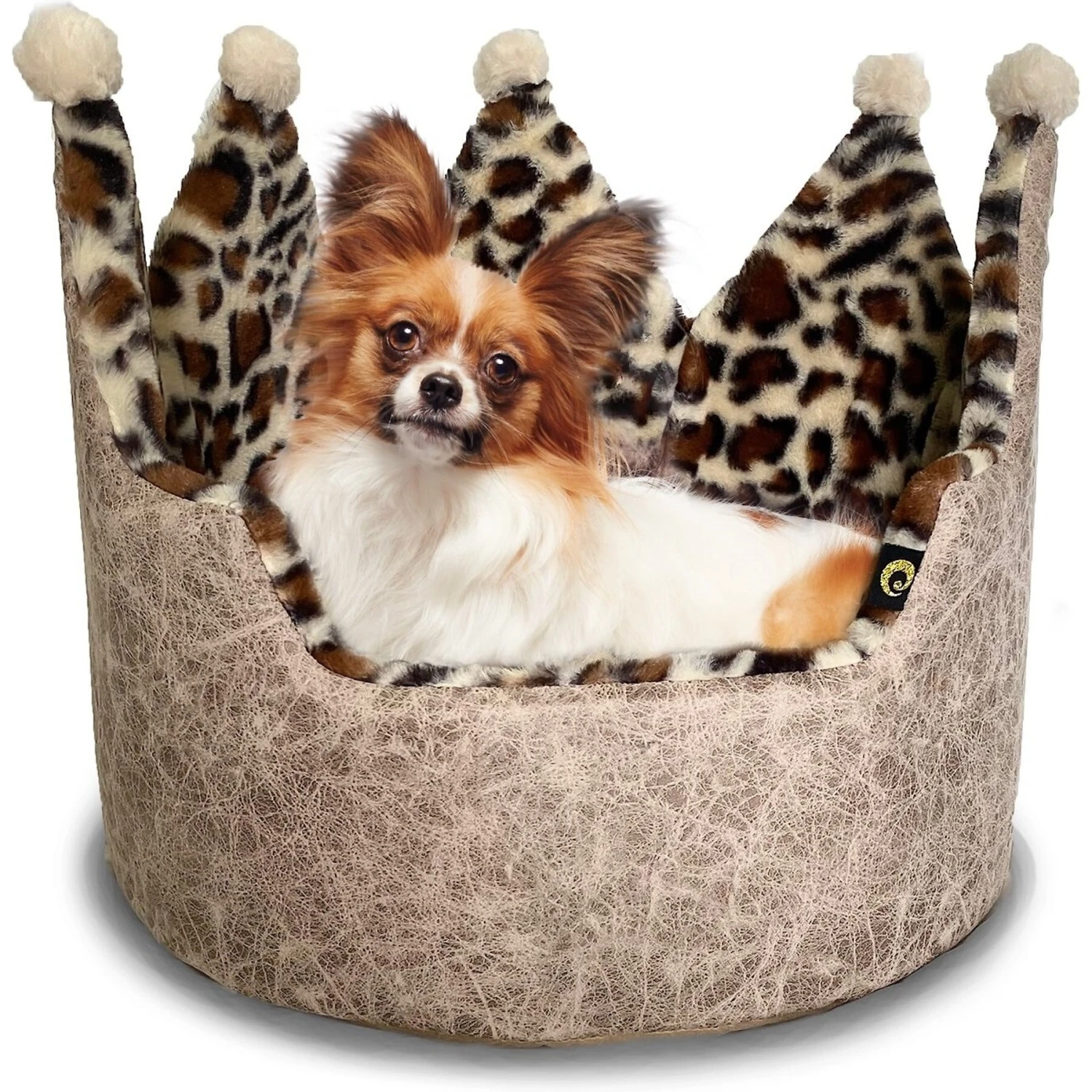 Precious Tails Leopard Crown Bolster Cat & Dog Bed 8 Precious Tails Leopard Crown Bolster Cat & Dog Bed - Image 6
