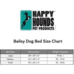 Happy Hounds Bailey Removable Cover Rectangle Pillow Dog Bed, Gray -Blue Buffalos Shop 328578 PT1. AC SS1800 V1631146893