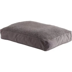 Happy Hounds Bailey Removable Cover Rectangle Pillow Dog Bed, Gray -Blue Buffalos Shop 328578 PT2. AC SS1800 V1631160070