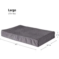 Happy Hounds Otis Orthopedic Pillow Dog Bed With Removable Cover, Gray -Blue Buffalos Shop 328585 PT7. AC SS1800 V1700690060