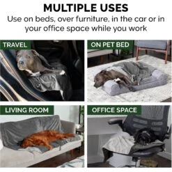 FurHaven Waterproof Velvet Dog & Cat Throw Blanket -Blue Buffalos Shop 330976 PT7. AC SS1800 V1637172096