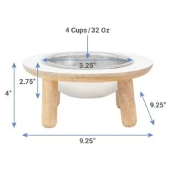 Frisco Premium Round Shape Elevated Single Dog & Cat Bowl -Blue Buffalos Shop 331502 PT1. AC SS1800 V1652976445