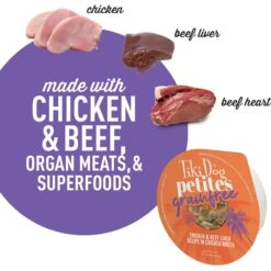 Tiki Dog Aloha Petites Chicken & Beef Liver Recipe In Chicken Broth Wet Dog Food, 3-oz Cup, Case Of 4 -Blue Buffalos Shop 333556 PT3. AC SS1800 V1633390919