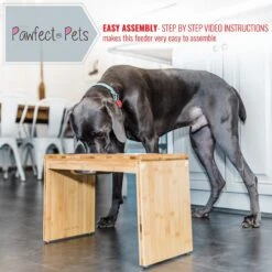 Pawfect Pets Elevated Feeder Raised Dog Bowl Stand With Four Stainless Steel Bowls, Large, 12-in -Blue Buffalos Shop 333590 PT1. AC SS1800 V1634085719