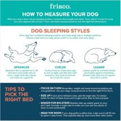 Frisco Farmhouse Rectangular Bolster Dog Bed W/ Removable Cover -Blue Buffalos Shop 333868 PT3. AC SS1800 V1658716392