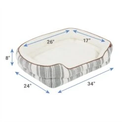 Frisco Farmhouse Double Bolster Dog & Cat Cuddler -Blue Buffalos Shop 333877 PT1. AC SS1800 V1661364033