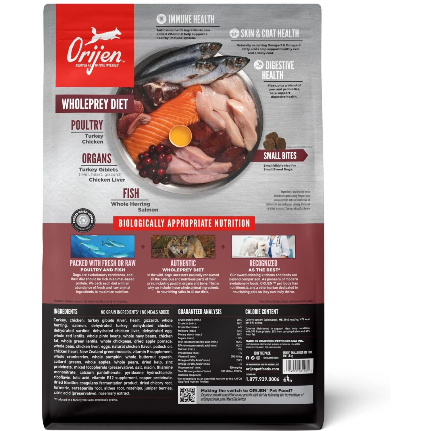 ORIJEN Small Breed Grain-Free Dry Dog Food & ORIJEN Ranch-Raised Beef Formula Grain-Free Freeze-Dried Dog Treats 5 ORIJEN Small Breed Grain-Free Dry Dog Food & ORIJEN Ranch-Raised Beef Formula Grain-Free Freeze-Dried Dog Treats - Image 3