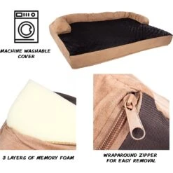 Pet Adobe Orthopedic Foam Covered Dog Bed -Blue Buffalos Shop 344976 PT2. AC SS1800 V1637287363