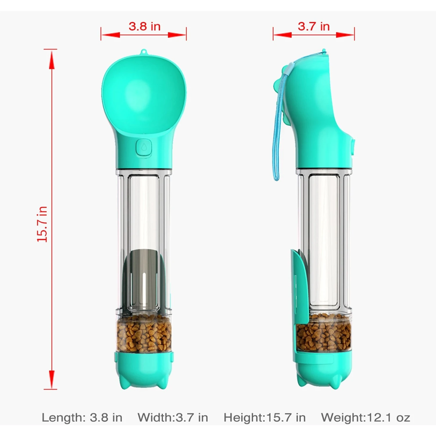 Hanamya Travel Bowl, Food Box & Poop Bag Storage Dog Travel Set 4 Hanamya Travel Bowl, Food Box & Poop Bag Storage Dog Travel Set - Image 2