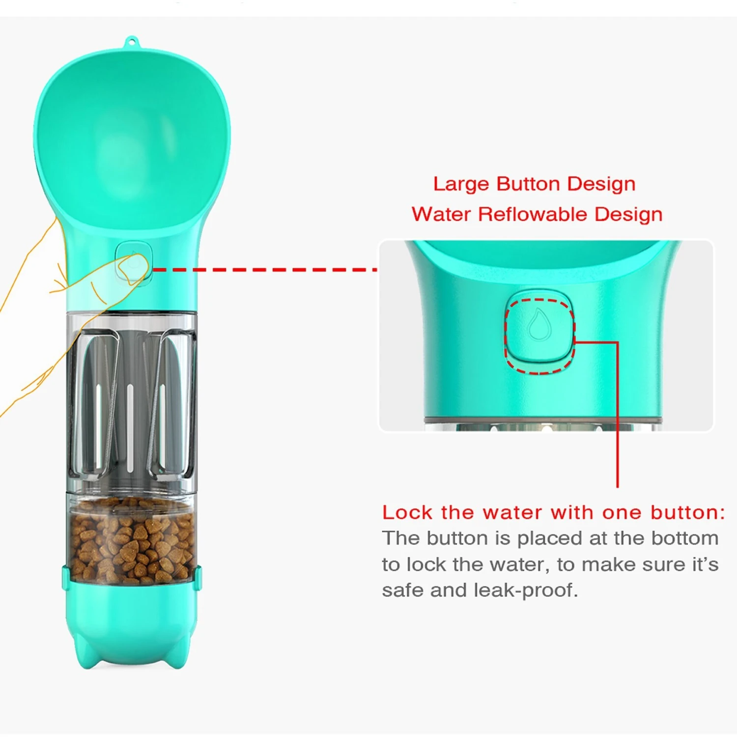 Hanamya Travel Bowl, Food Box & Poop Bag Storage Dog Travel Set 9 Hanamya Travel Bowl, Food Box & Poop Bag Storage Dog Travel Set - Image 7