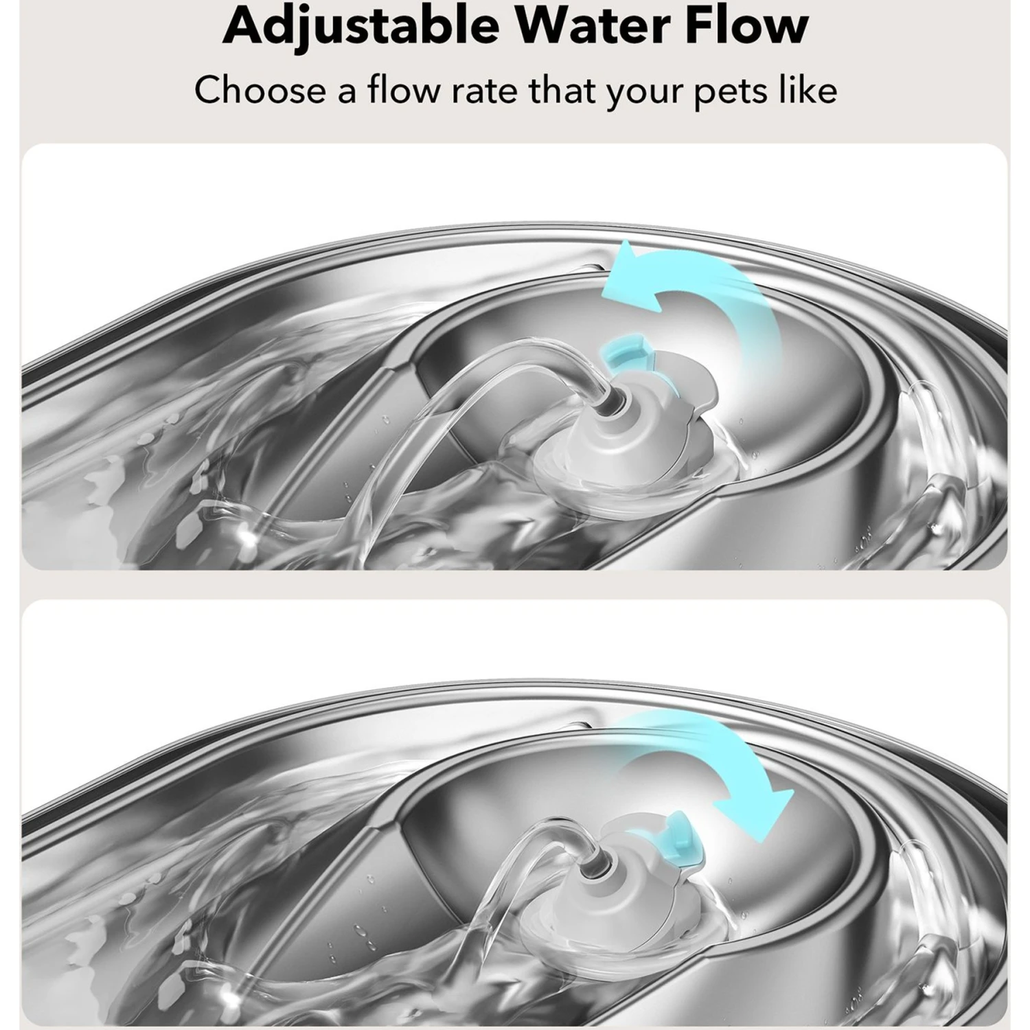 Petlibro Stainless Steel Dog & Cat Water Fountain, 2-L 8 Petlibro Stainless Steel Dog & Cat Water Fountain, 2-L - Image 6