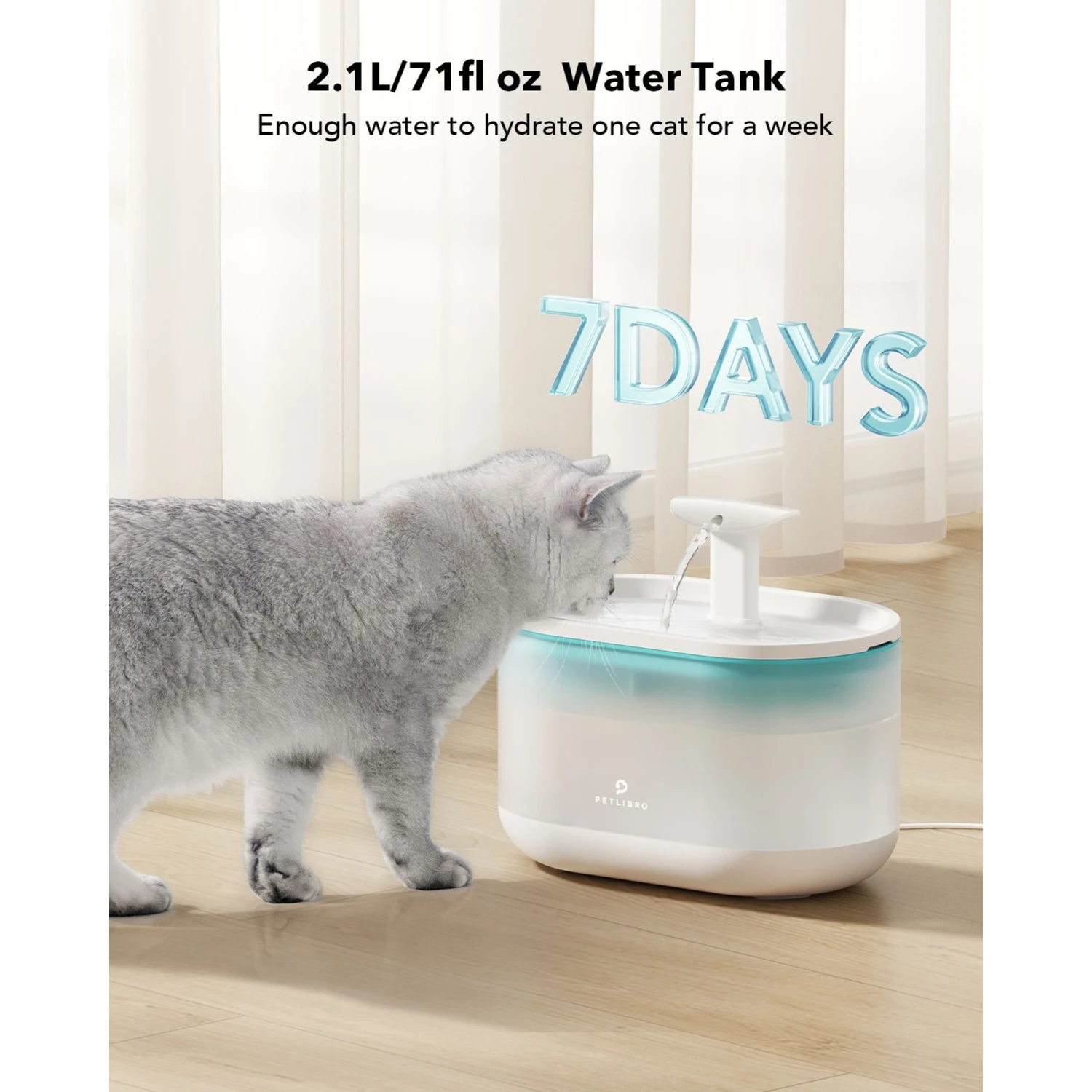 Petlibro Capsule Automatic Dog & Cat Water Fountain, 2-L 9 Petlibro Capsule Automatic Dog & Cat Water Fountain, 2-L - Image 7