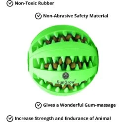 SunGrow Interactive Chew Ball Treat Dispenser Dog & Cat Teething Toy 12 SunGrow Interactive Chew Ball Treat Dispenser Dog & Cat Teething Toy -Blue Buffalos Shop 352931 PT5. AC SS1800 V1639436501