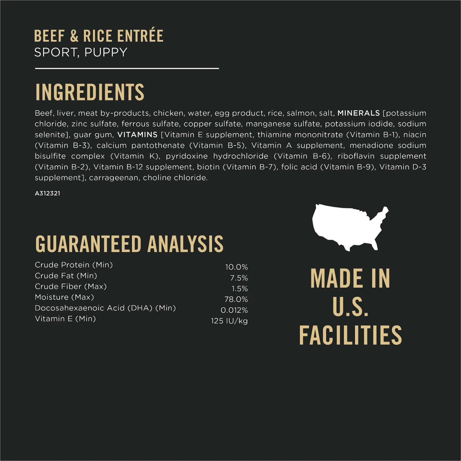 Purina Pro Plan Sport Development Puppy High Protein Beef & Rice Wet Dog Food, 13-oz Can, Case Of 12 7 Purina Pro Plan Sport Development Puppy High Protein Beef & Rice Wet Dog Food, 13-oz Can, Case Of 12 - Image 5