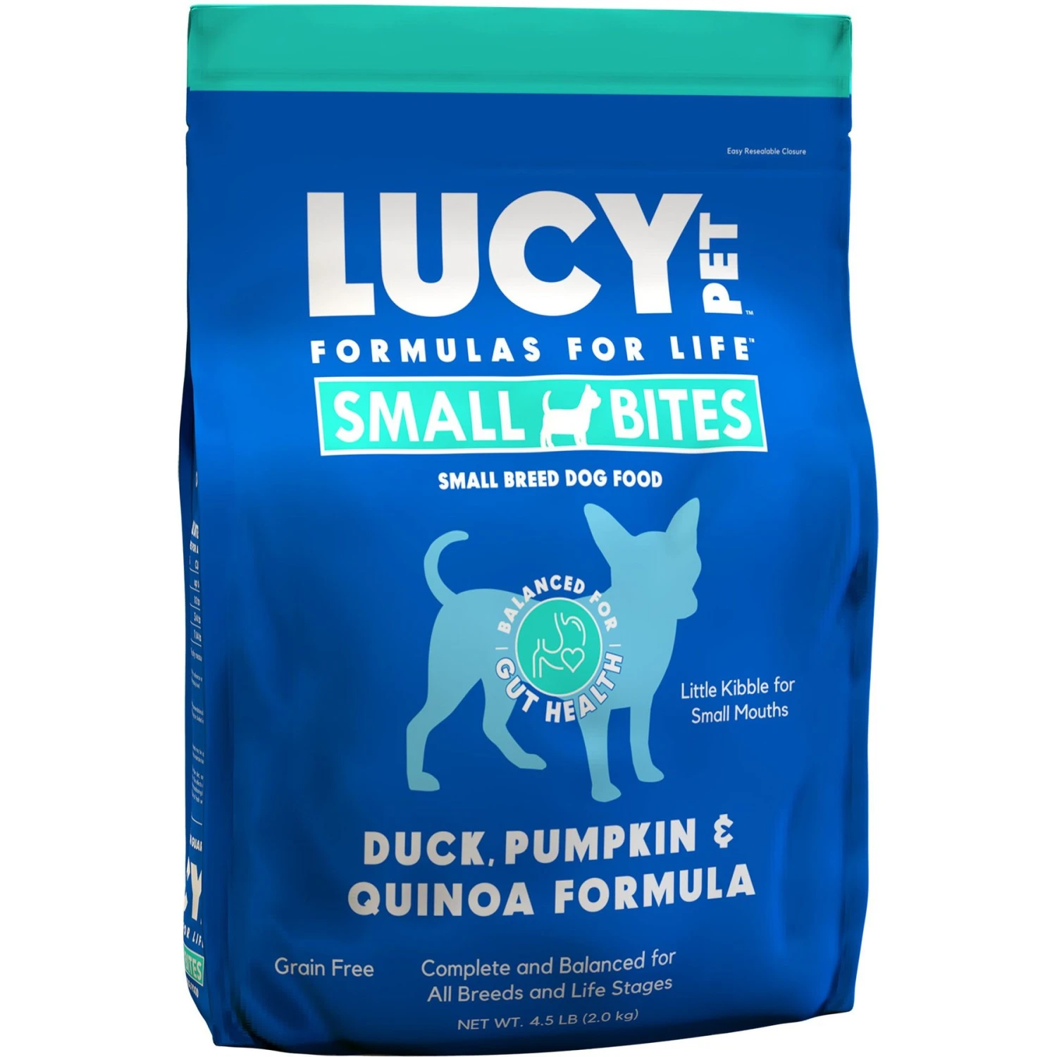 Lucy Pet Products Duck Pumpkin & Quinoa Small Bites Dog Food, 4.5-lbs Bag 3 Lucy Pet Products Duck Pumpkin & Quinoa Small Bites Dog Food, 4.5-lbs Bag