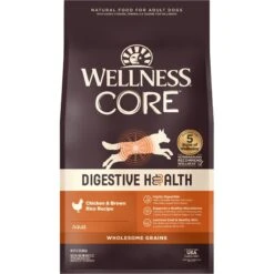 Wellness CORE Digestive Health Wholesome Grains Chicken & Brown Rice Recipe Dry Dog Food & Wellness CORE Bowl Boosters Digestive Health Dry Dog Food Topper, 4-oz Bag 16 Wellness CORE Digestive Health Wholesome Grains Chicken & Brown Rice Recipe Dry Dog Food & Wellness CORE Bowl Boosters Digestive Health Dry Dog Food Topper, 4-oz Bag -Blue Buffalos Shop 353436 PT5. AC SS1800 V1703195468