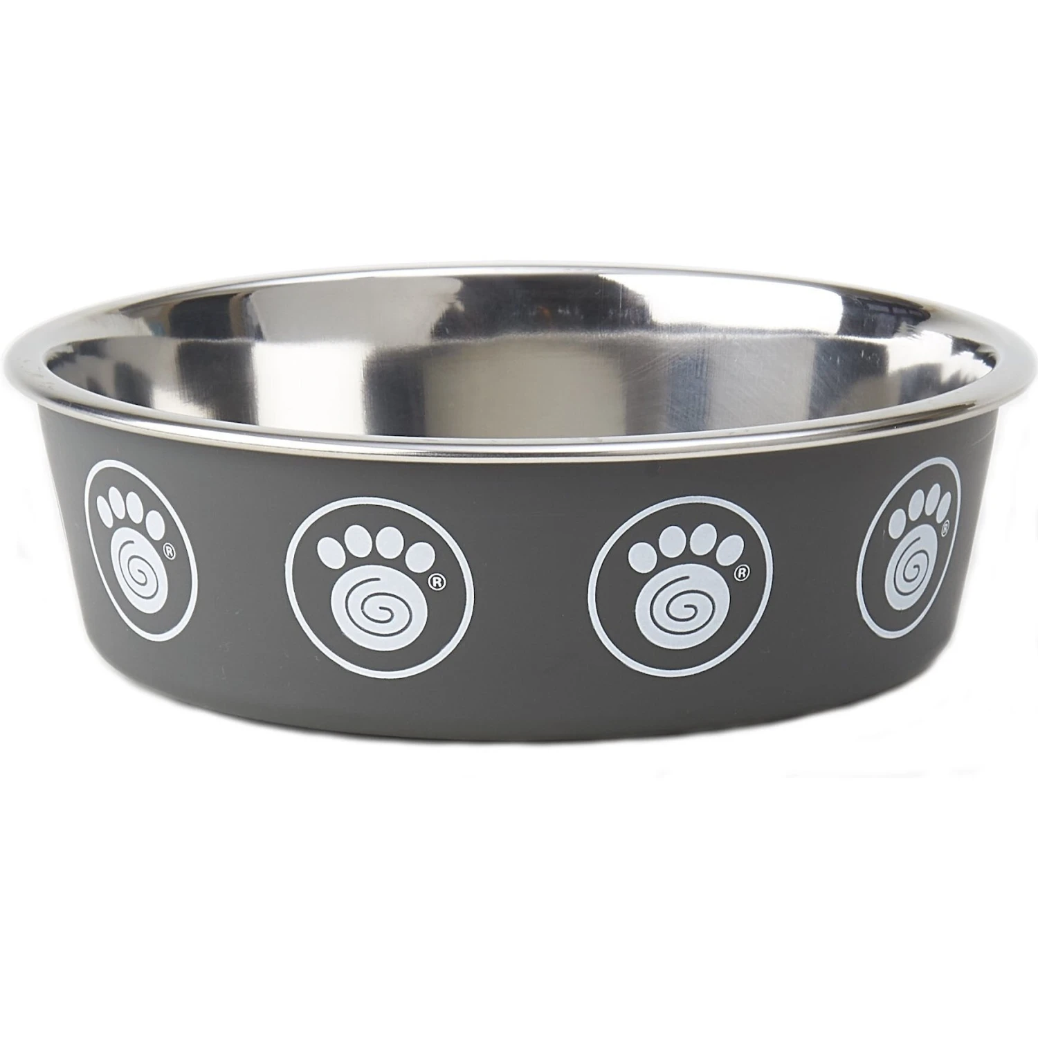 PetRageous Designs Capri Stainless-Steel Dog Bowl, Gray 3 PetRageous Designs Capri Stainless-Steel Dog Bowl, Gray