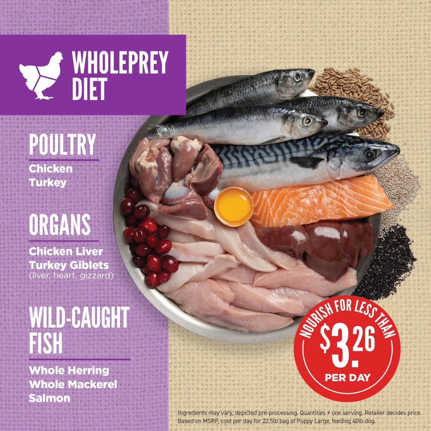 ORIJEN Amazing Grains Puppy Large Breed Dry Dog Food, 22.5-lb Bag 6 ORIJEN Amazing Grains Puppy Large Breed Dry Dog Food, 22.5-lb Bag - Image 4