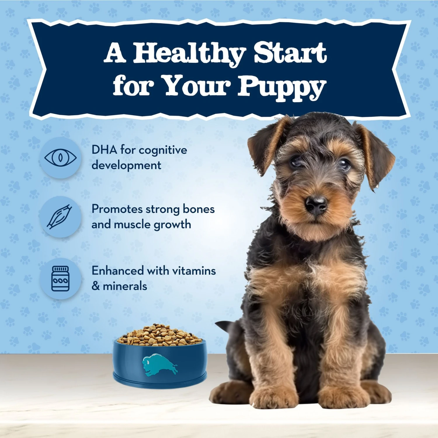 Blue Buffalo Baby Blue Healthy Growth Formula Natural Chicken & Brown Rice Recipe Puppy Dry Food 6 Blue Buffalo Baby Blue Healthy Growth Formula Natural Chicken & Brown Rice Recipe Puppy Dry Food - Image 4