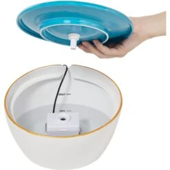 Frisco Ceramic Clouds Dog & Cat Fountain -Blue Buffalos Shop 355803 PT3. AC SS1800 V1666109478